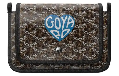GOYARD Plumet Canvas With Leather Envelope Bag, Clutch, Crossbody Bag, Shoulder Bag Unisex