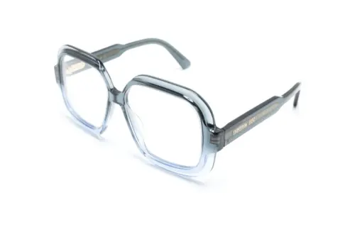 DIOR Acetate Irregular Shape Eyeglass Frames Women's Blue