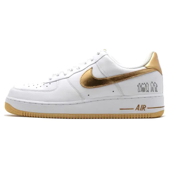 Nike Air Force 1 Low Players White Metallic Gold