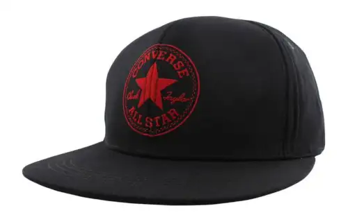 Converse Patterned Print Baseball Caps Unisex Black