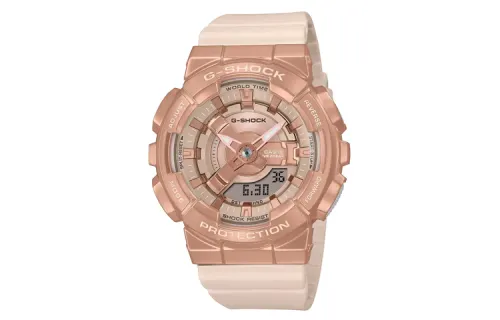 CASIO Women's Full Metal Series Gold Watch GM-S110PG-4AJF