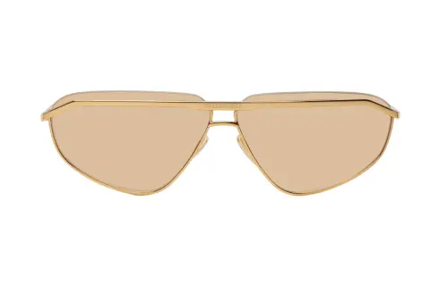 Balenciaga Metal Aviator Sunglasses Men's Gold