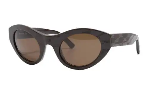 Balenciaga Plastic Cat Eye Sunglasses Men's Brown