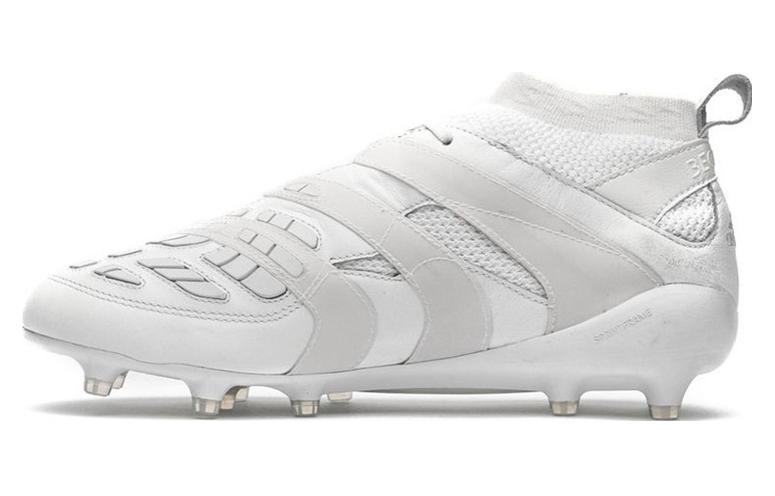 Adidas Accelerator Clite Beckham White Falcon FG (клейкие шипы) искусственная трава амортизатор нескользящие бутсы мужской стиль белый