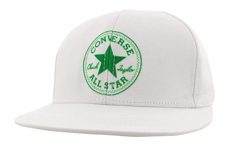 Converse Patterned Print Synthetic Fiber, Fabric Baseball Caps Unisex White