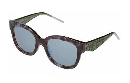DIOR Acetate Irregular Shape Sunglasses Women's Gray