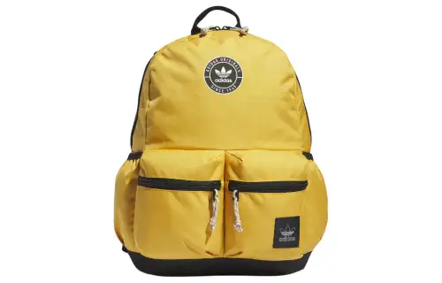 Adidas Originals Trefoil Recycled Polyester Backpack Unisex Dark Yellow & Beige & Black