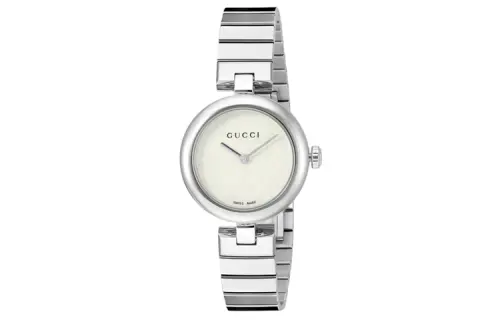 GUCCI Wrist Watches Quartz Movement Stainless Steel Strap Silver Dial Women's Watch