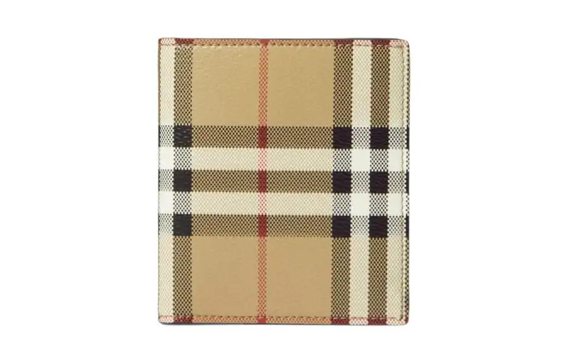 Burberry Polyurethane Card Holder Men's Beige