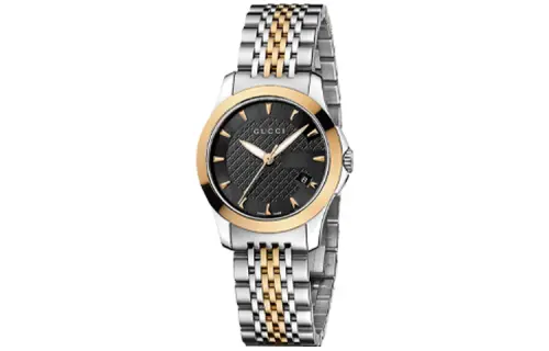 GUCCI Wrist Watches Quartz Movement Stainless Steel Strap Black Dial Women's Watch ['50', 149262]m Waterproof