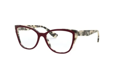 MIU MIU Plastic Cat Eye Eyeglass Frames Women's Beige