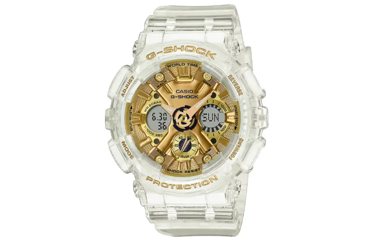 CASIO Women's Liquid Crystal/Analog Dual Display Series Gold Watch