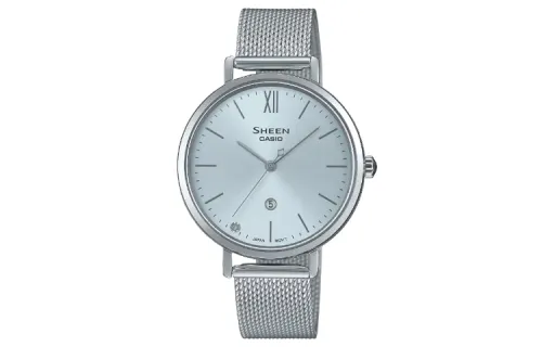 CASIO Unisex SHEEN Silver Watch