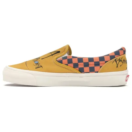 Vans Slip-On Ralph Steadman Checkerboard Orange
