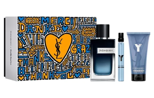YSL, perfume, gift box, set, shower gel, 100 ml, 10 ml, 50 ml