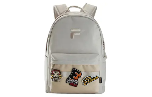 FILA FUSION Fabric Backpack Regular Unisex Light Beige White