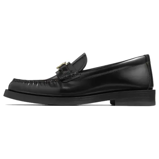Jimmy Choo Addie Logo-plaque Leather Loafers