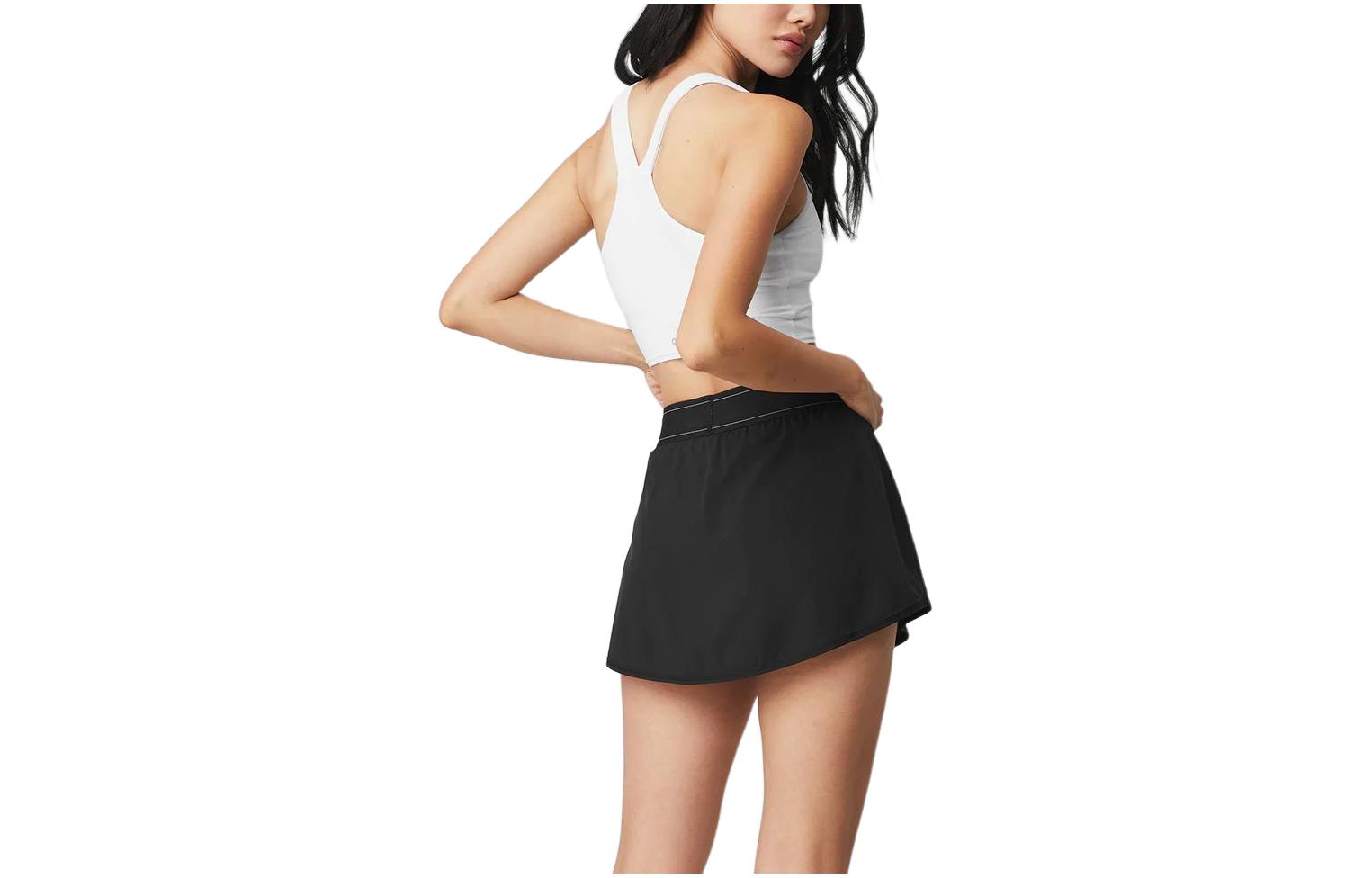 Alo Yoga Match Point Tennis Skirt Black