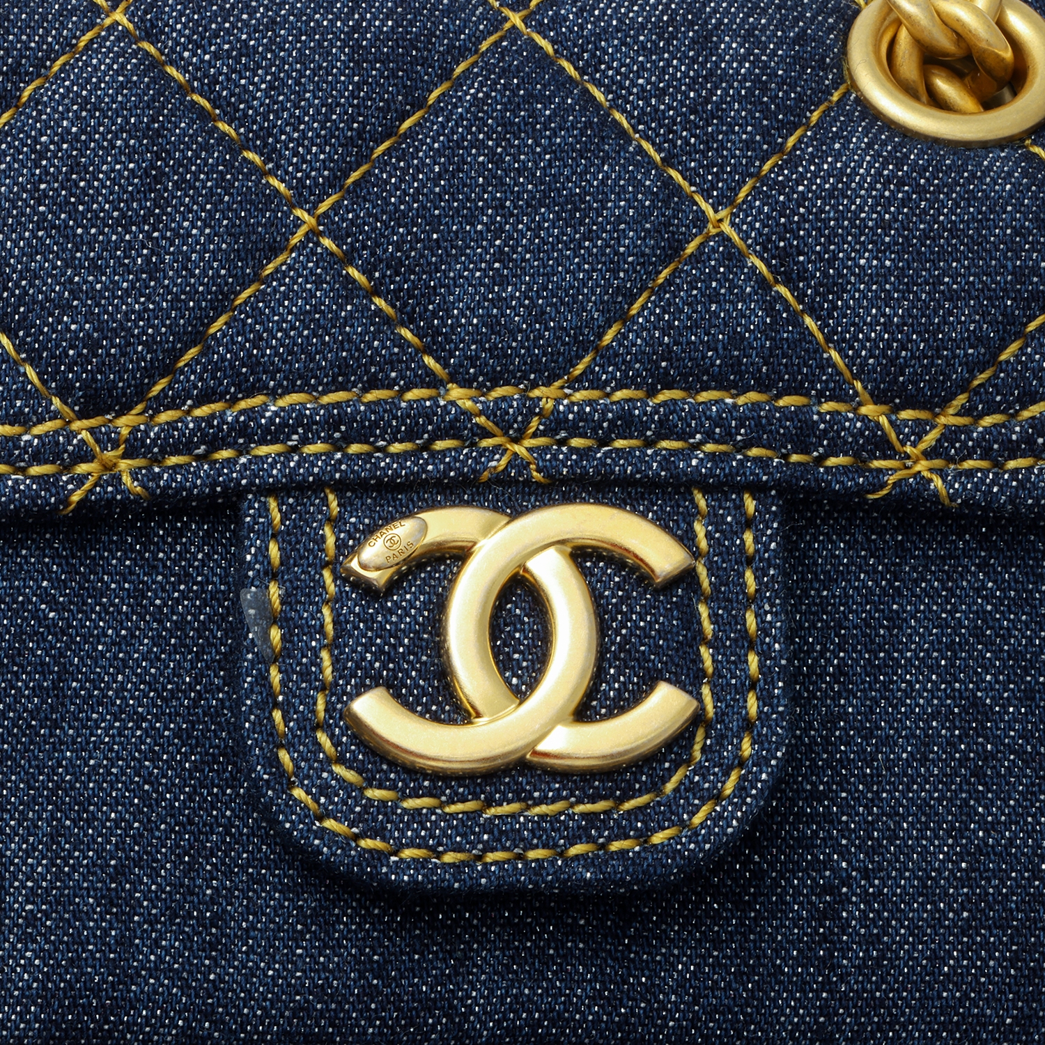 Женская сумка Chanel 23S Double You Logo (синяя) — фото 5