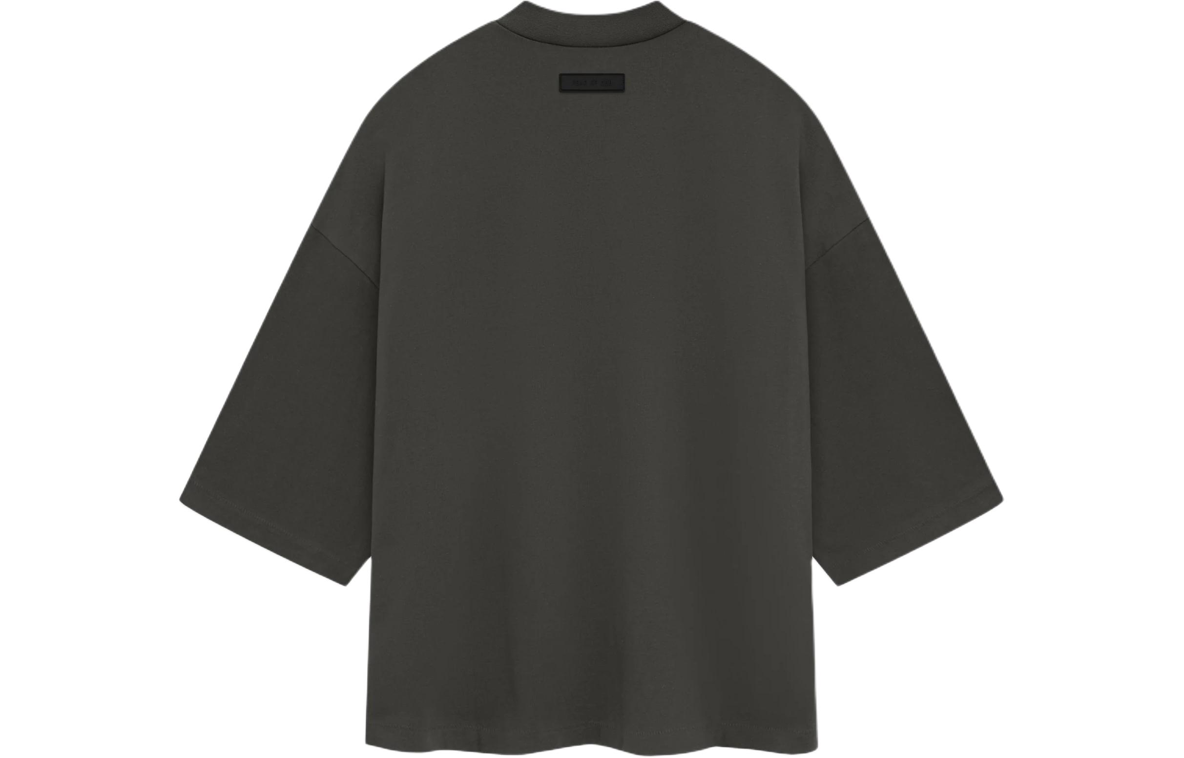 Fear Of God Essentials Logo print V neck T shirt