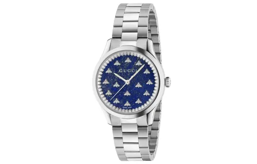 GUCCI Wrist Watches Automatic Mechanical Movement Stainless Steel Watchband 32mm Blue Dial Unisex
