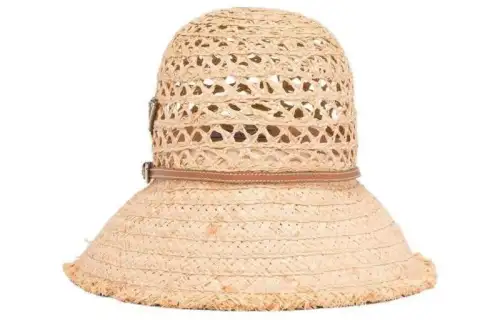 PRADA Raffia Bucket Hats Women's Brown