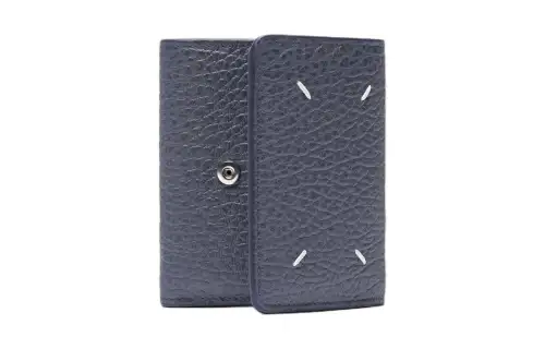 Maison Margiela Grain Calfskin Wallet Women's Tin Alloy