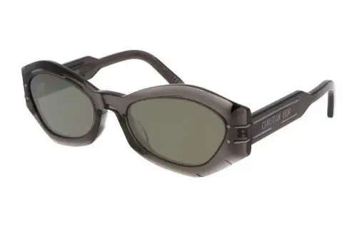 DIOR Irregular Shape Sunglasses Women's Gray