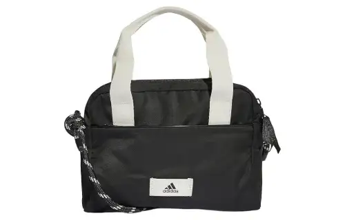 Adidas Recycled Polyester Handbag, Shoulder Bag Regular Women's Black & Gray & White