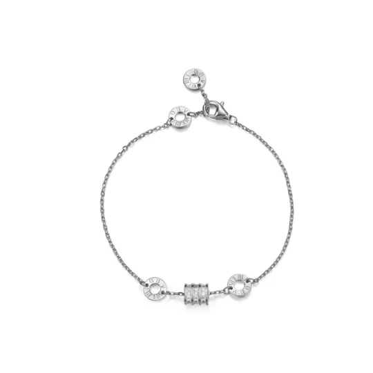 FANCI Small Round Pendant Collection S925 Silver With Gemstones Bracelets Women's