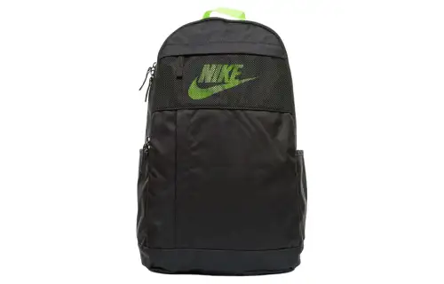 Nike Polyester Backpack Regular Unisex Black & Green