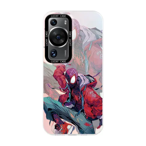 Small bone ABS+PC material, high-end trendy brand cartoon Spider-Man parallel universe boys' acrylic mobile phone case, suitable for Honor/HONOR/100pro/90/70 Huawei nova12pro/10/magic5/x50 trend