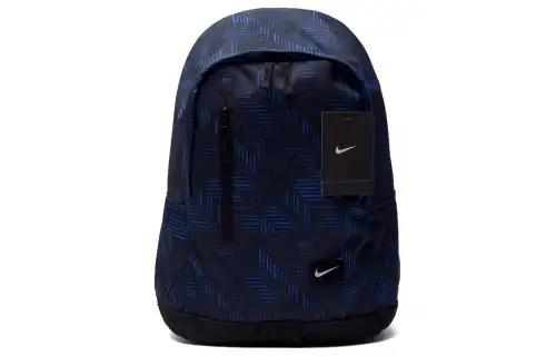 Nike Polyester Backpack Men's Navy Blue