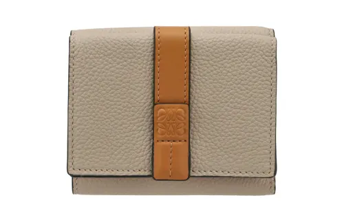 LOEWE Calfskin Wallet Women's Light Umber