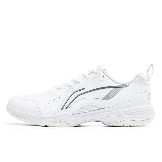 LINING FLYING EAGLE Badminton Shoes Unisex Low-Top White Silver