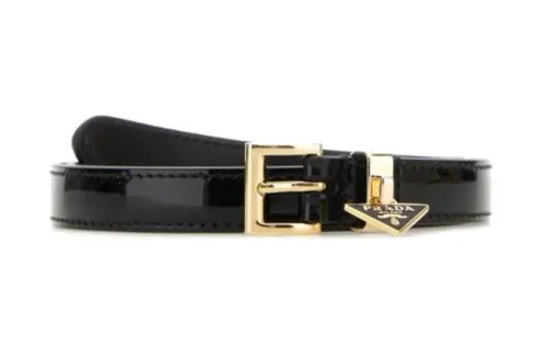 PRADA Leather Belts Women's Black 