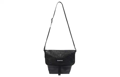Balenciaga Explorer Lambskin Messenger Bag, Crossbody Bag, Shoulder Bag Small Men's Black