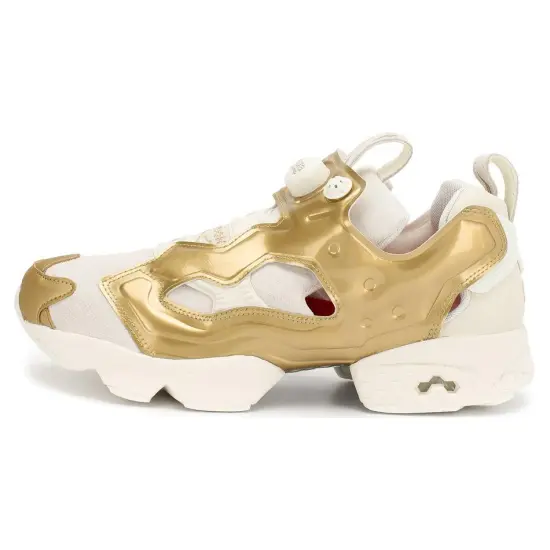 Reebok Instapump Fury Lifestyle Shoes Unisex Low-top White/Gold