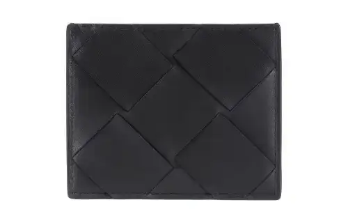 Bottega Veneta Sheepskin Card Holder Men's Black