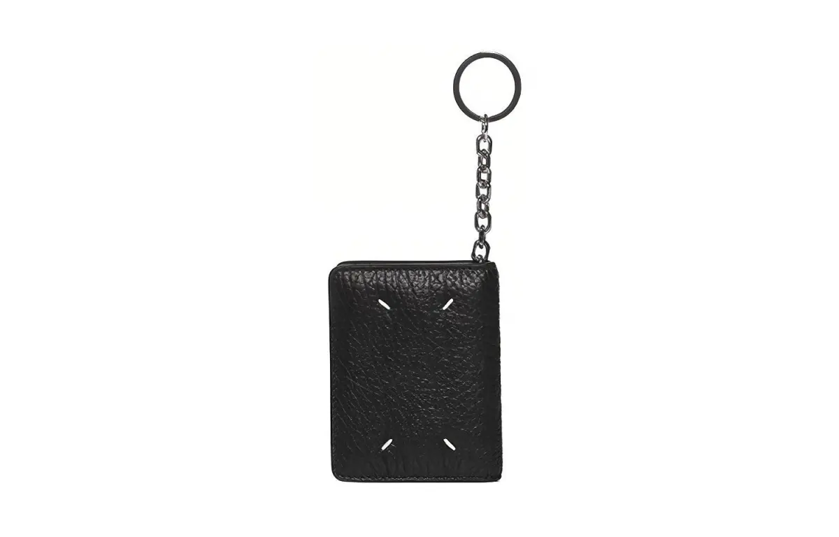Maison Margiela Calfskin Wallet, Card Holder Unisex Black