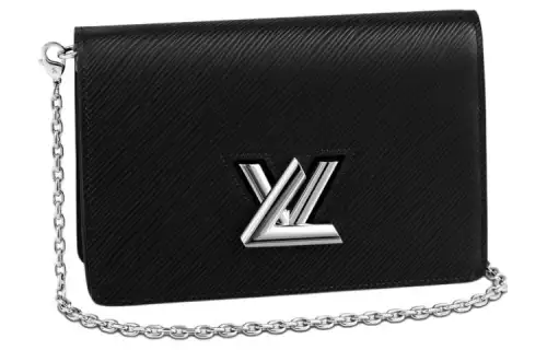 LOUIS VUITTON Twist Epi Leather Crossbody Bag, Shoulder Bag Women's Black