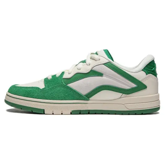 LiNing Wave Pros Cushioning Low Top Skateboard Shoes Men's Green White