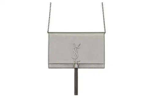 SAINT LAURENT Kate Calfskin Crossbody Bag, Shoulder Bag Women's Iron