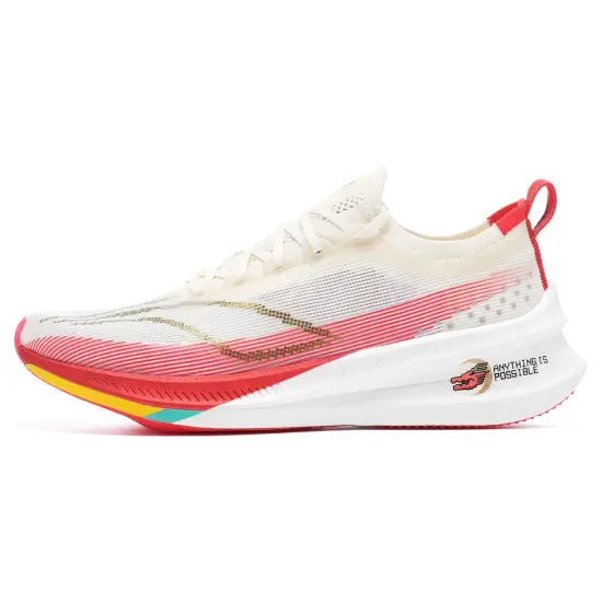 LINING Feidian 3 Elite Running Shoes Unisex Low-Top White Red