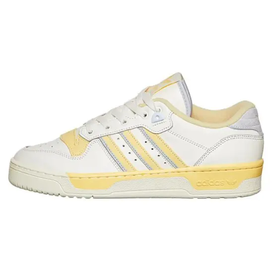 Adidas Originals Rivalry Skateboard Shoes Unisex Low-top Gypsum White/yellow/gray
