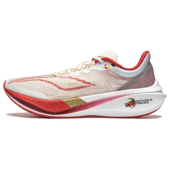 LINING Feidian 3 Challenger Running Shoes Women's Low-Top Red White