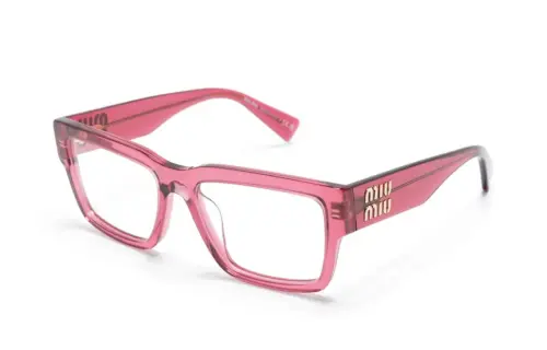 MIU MIU Eyewear Rectangle frame Logo plaque Glasses