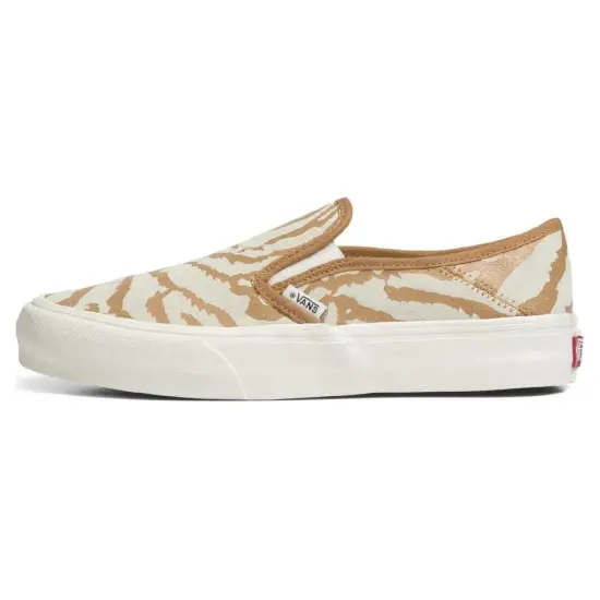 Vans Slip-on Skateboarding Shoes Unisex Low-top White/Brown