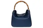 GUCCI Diana Leather Portable Crossbody Bag, Shoulder Bag Medium Women's Dark Blue