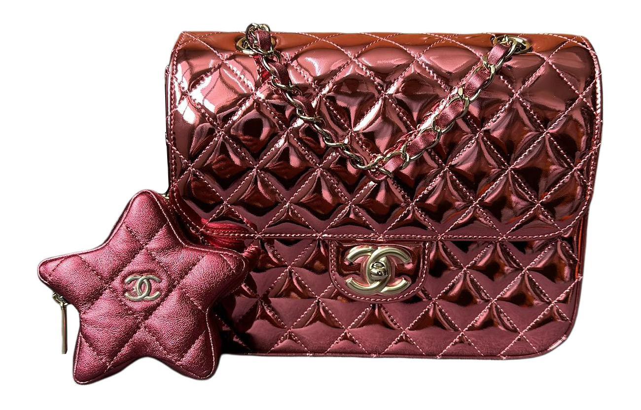 Женский рюкзак Chanel 24C (розовый)